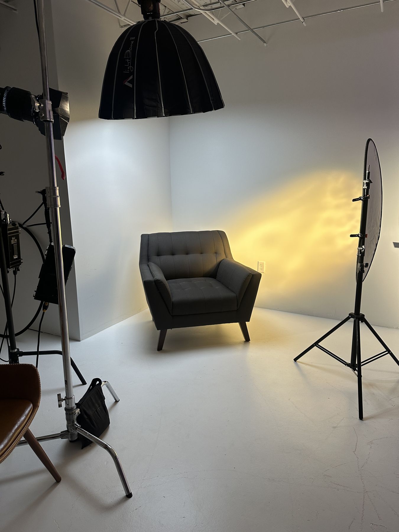 Armchair with warm side light